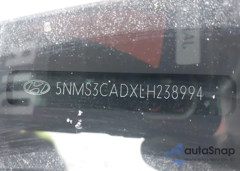 2020 Hyundai Santa Fe Sel z USA, uszkodzony, nr VIN 5NMS3CADXLH238994